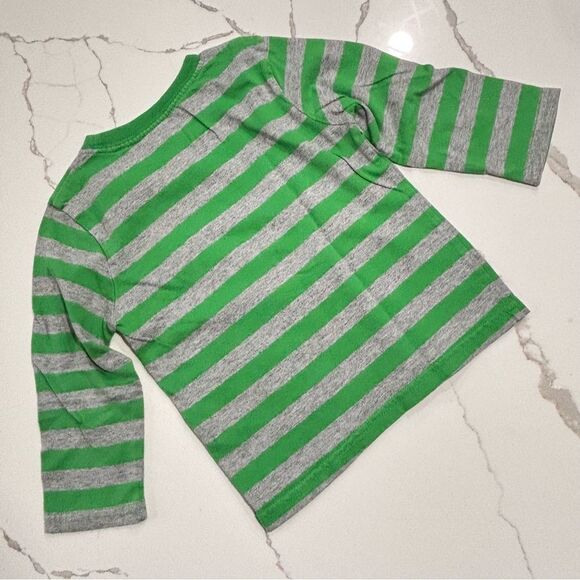 CIRCO | Boys Striped Long-Sleeve Green Grey Space T SHIRT Toddler 3T - Picture 2 of 11